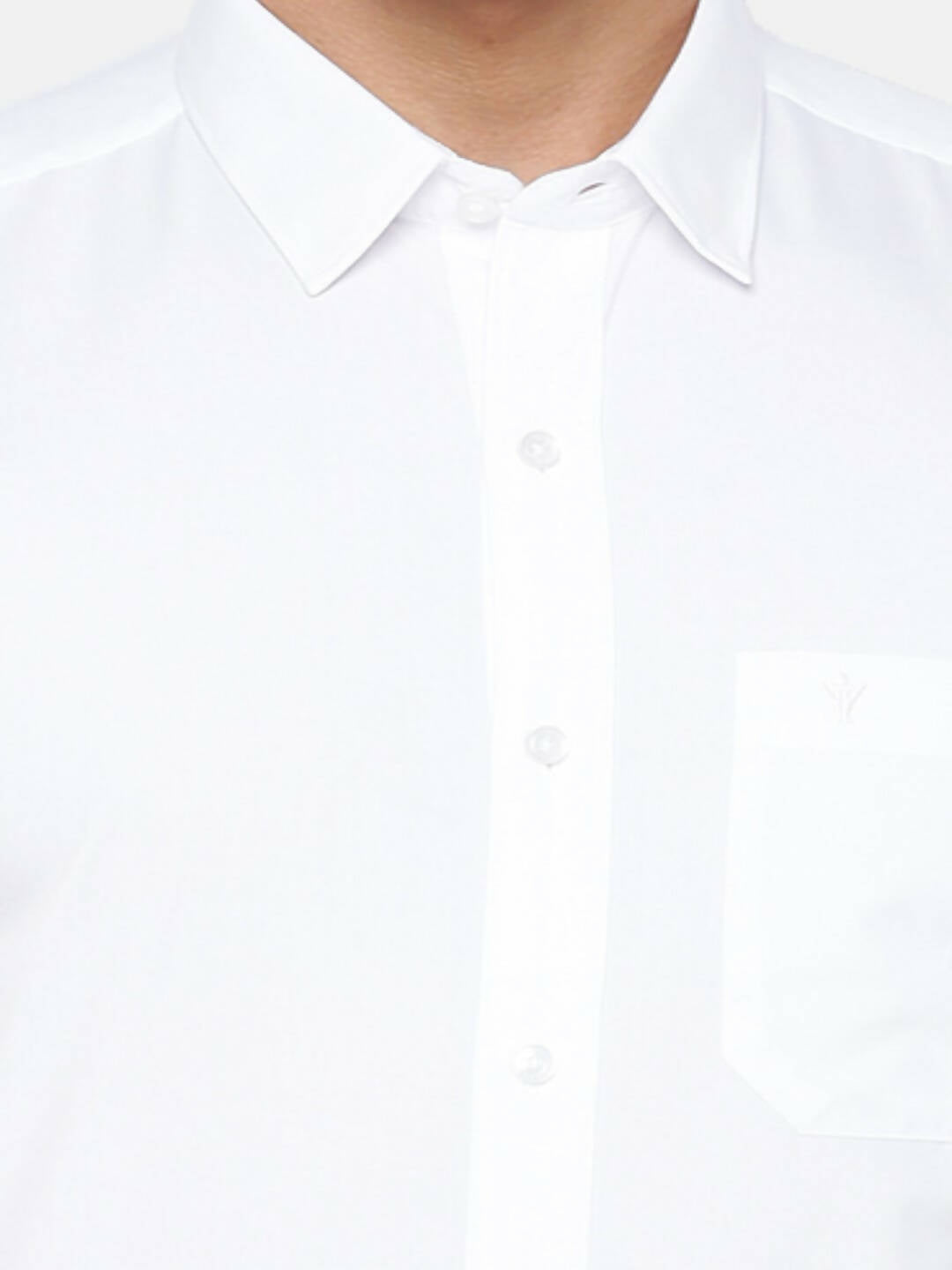 Ramraj Cotton Mens Half Sleeve Formal 100 % Cotton White Shirt - Distacart
