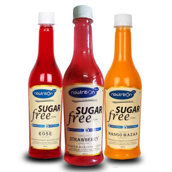Newtrition Plus Sugar Free Rose + Strawberry + Mango Syrup