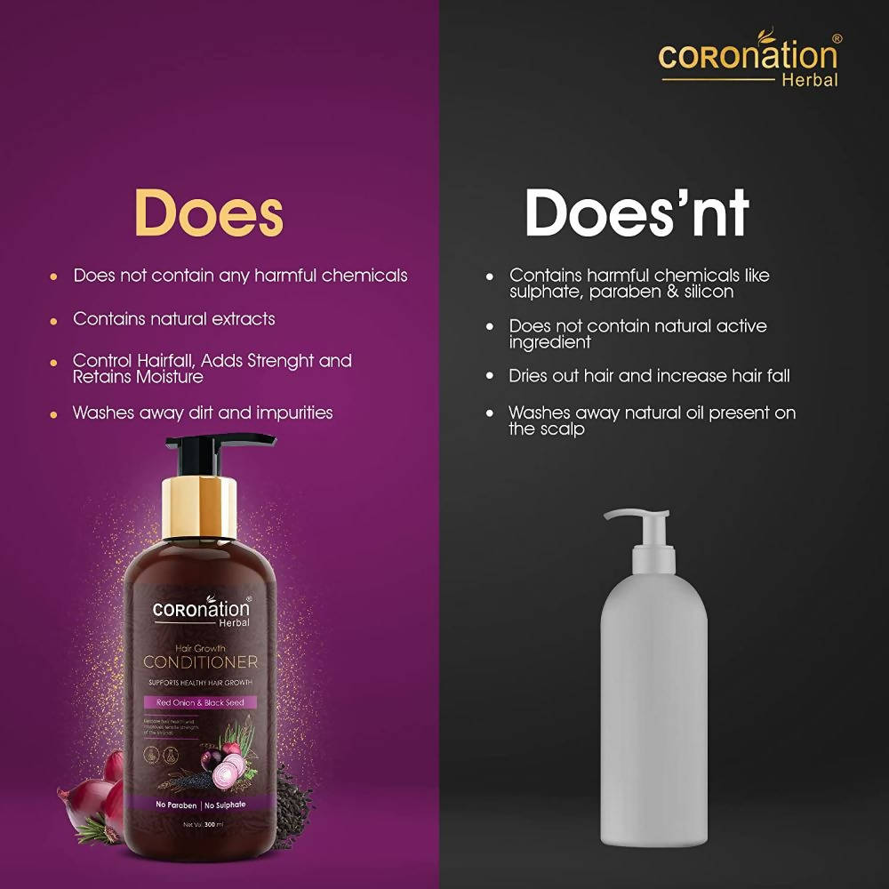 Coronation Herbal Red Onion & Black Seed Hair Conditioner - Distacart