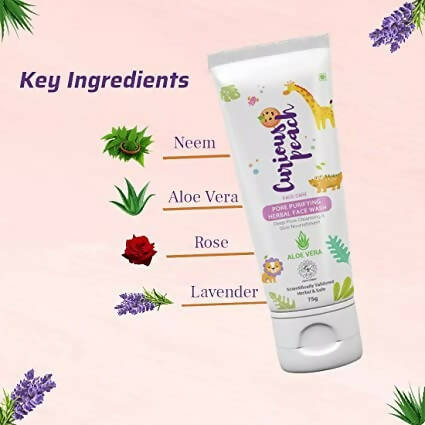 Curious Peach Pore Purifying Herbal Face Wash - Distacart