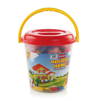 Peacock Learning & Educational Building Interlocking Blocks Set For Kids - Bucket - Distacart