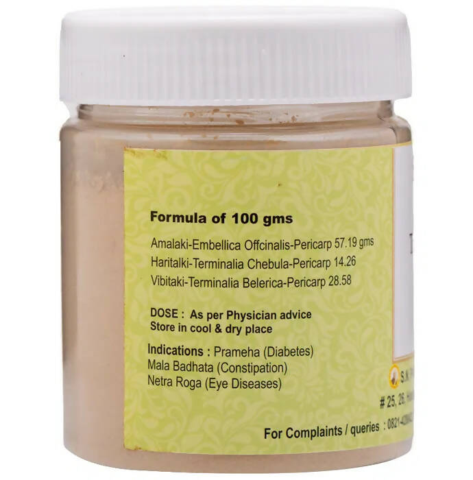 S N Pandit Ayurveda Triphala Choorna (S.S) - Distacart
