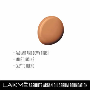 Lakme Absolute Argan Oil Serum Foundation with SPF 45 - Natural Almond - Distacart