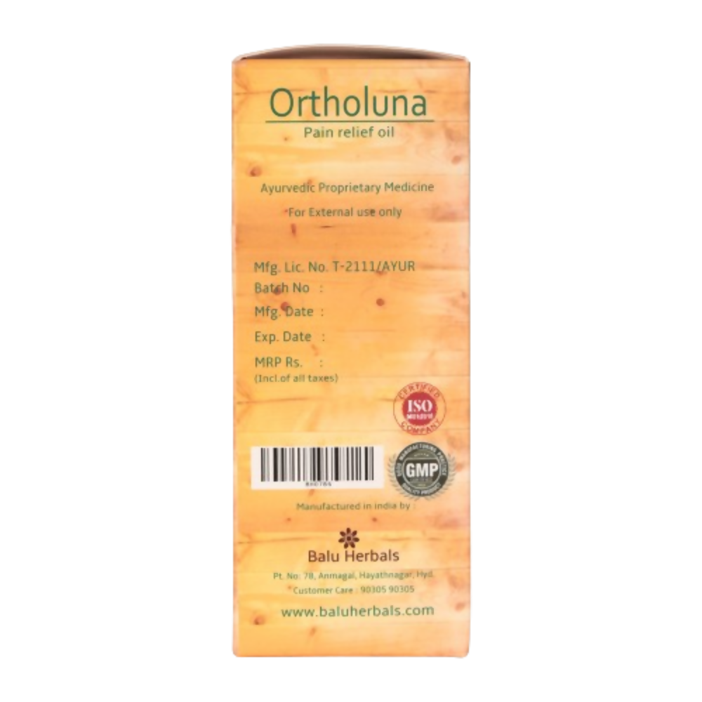 Balu Herbals Ortholuna Oil - Distacart