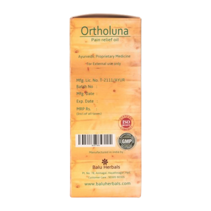 Balu Herbals Ortholuna Oil - Distacart