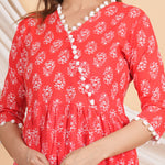 Thumbnail for House of RP Women Red Rayon Embroidered Kurta, Pant & Dupatta Set - Distacart