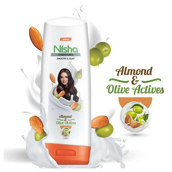 Nisha Smooth and Silky Hair Conditioner with Almond and Olive Actives - Distacart