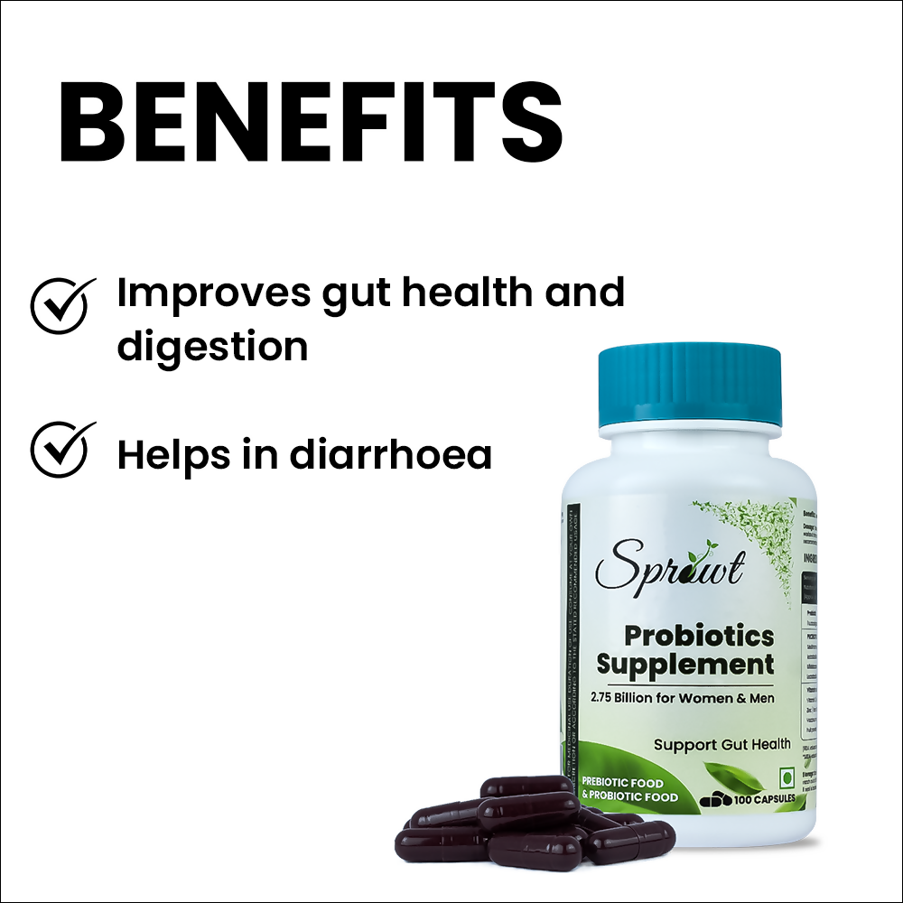 Sprowt Probiotics Supplement Capsules - Distacart