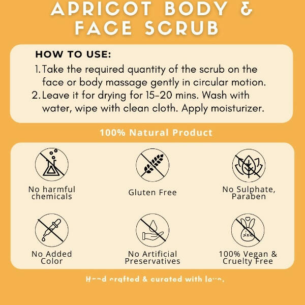 Organicos Apricot Face & Body Scrub - Distacart
