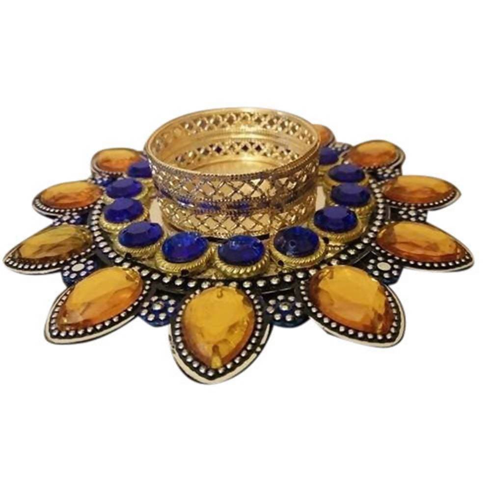 Kundan HandiKrafts Kundan Candle Stand - Distacart