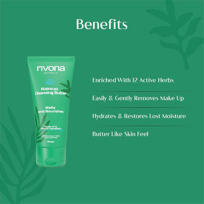 Rivona Naturals Makeup Cleansing Butter - Distacart