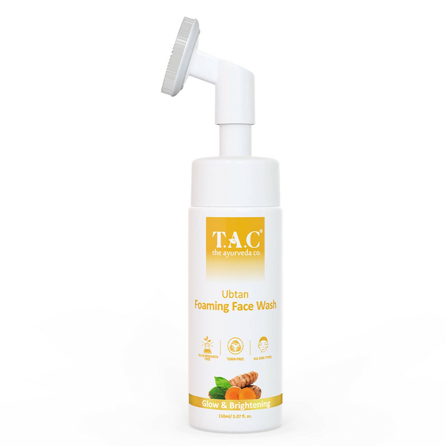 TAC - The Ayurveda Co. Ubtan Foaming Face Wash Tan Removal and Skin Brightening for Women & Men - Distacart