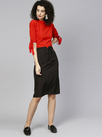 NEW MATH Older Women 2TONE SKA ネオスカ 7インチ Black Scoop Neck Crossback One-Piece