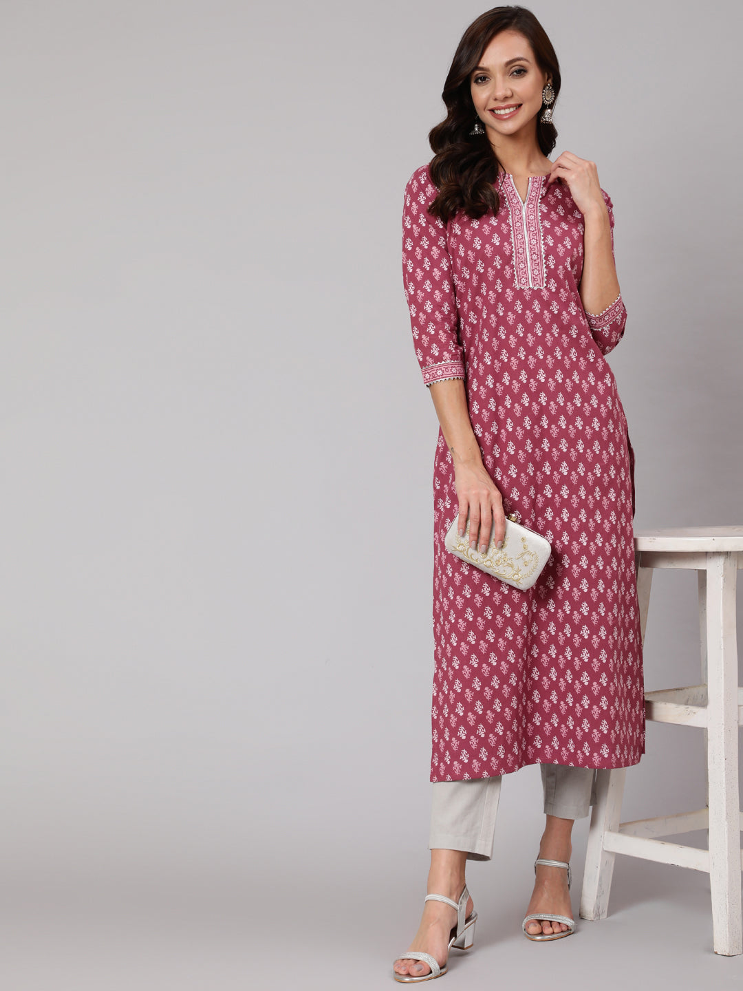 Buy All About You A Line Floral Printed Tie Up Neck Kurti - Kurtis for  Women 21090928 | Myntra