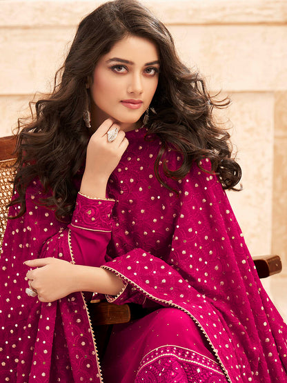 Myra Rani Emboidered Georgette Pant Style Suit - Distacart