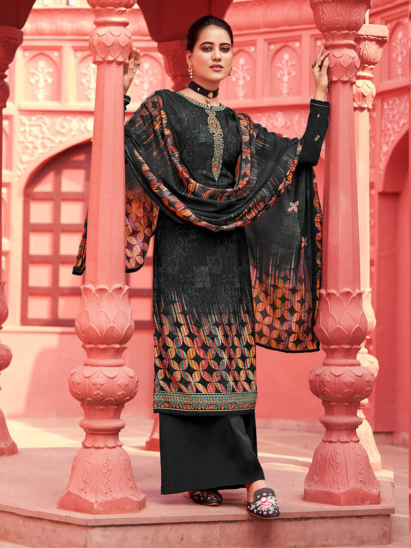 Lavender Siya Crepe Digital Print Suit Palazzo