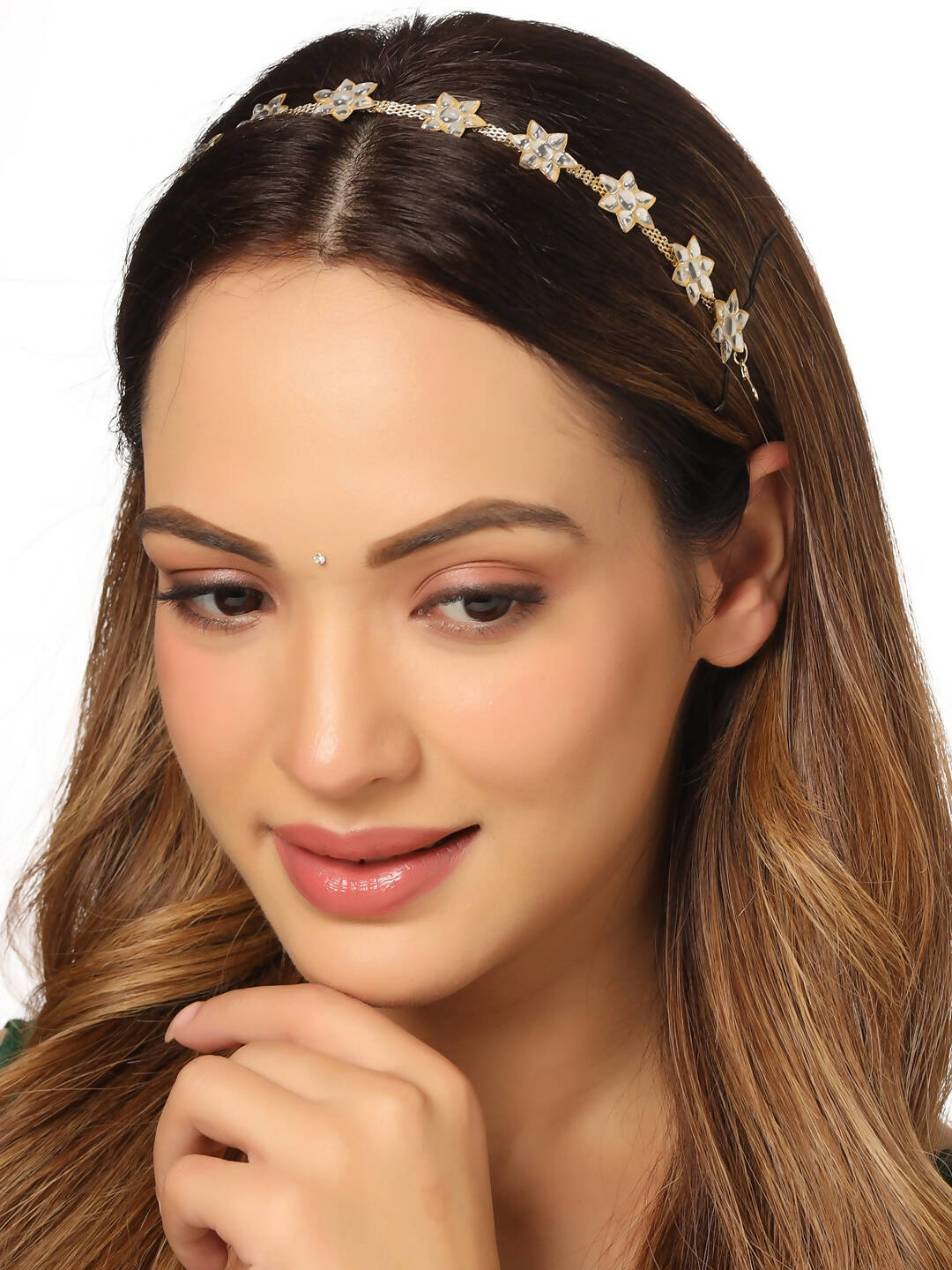 NVR Women's Gold-Plated Traditional Trending Matha Patti - Distacart