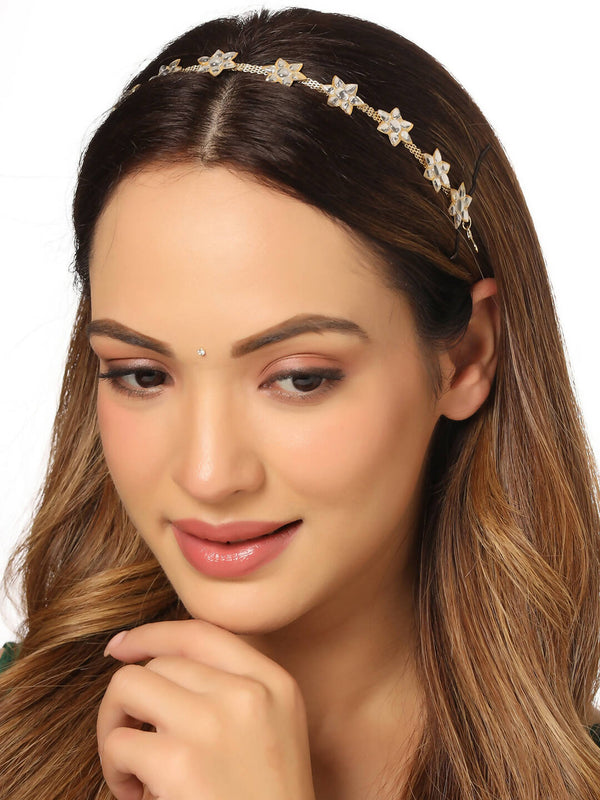 NVR Women's Gold-Plated Traditional Trending Matha Patti - Distacart