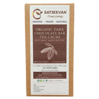 Thumbnail for Satjeevan Organic Dark Chocolate Bar 72% Cacao - Distacart