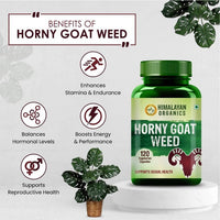 Thumbnail for Organics Horny Goat Weed Supports Sexual Health: 120 Vegetarian Capsules