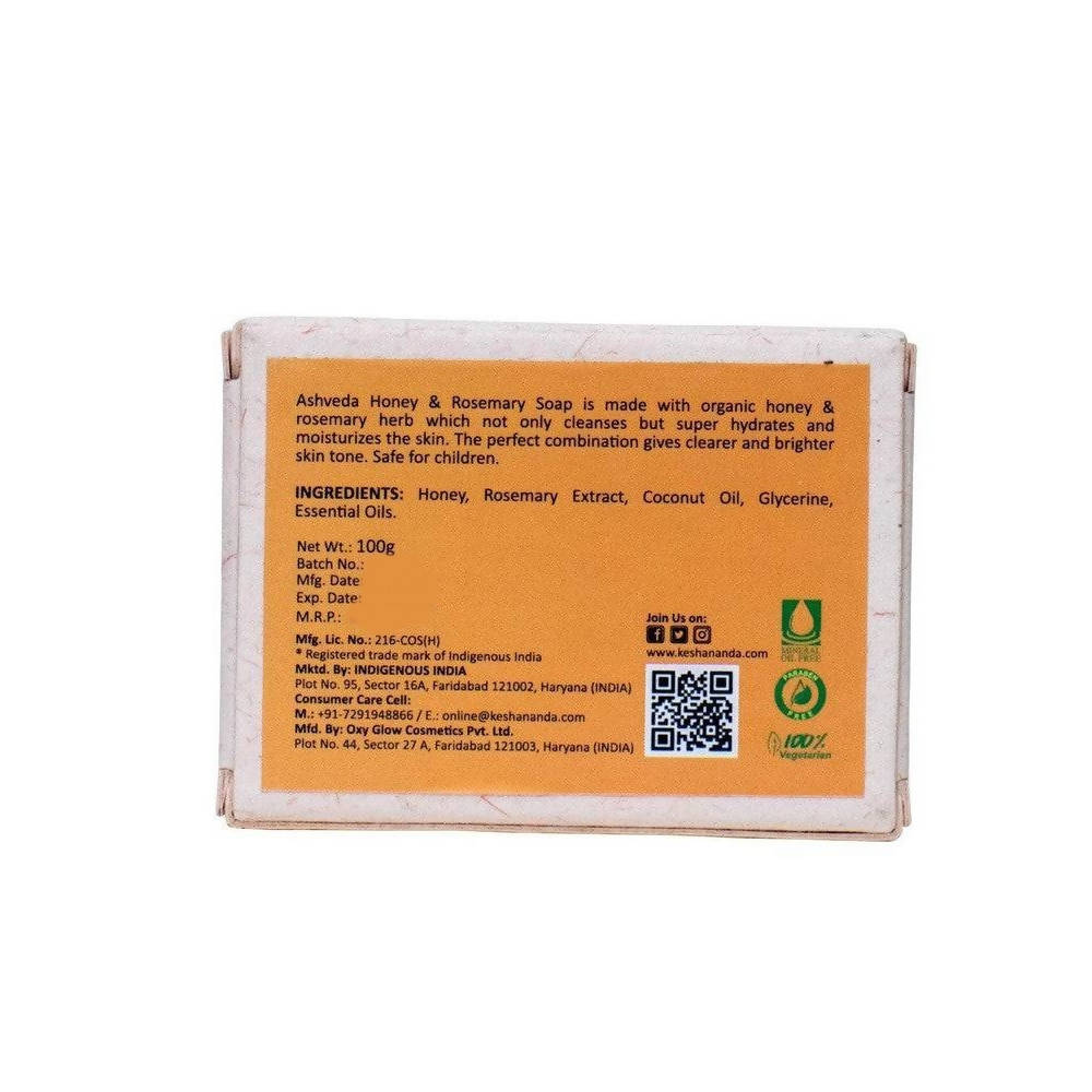Keshananda Ashveda Honey & Rosemary Soap - Distacart