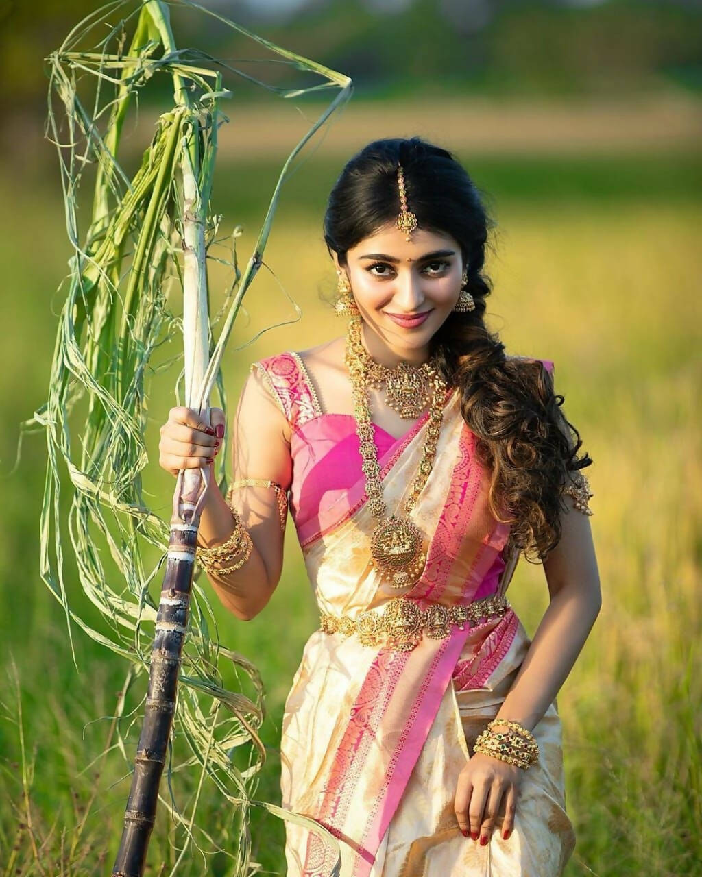 DEIANA'S Beautiful Golden Jari with New Design Soft Lichi Silk Saree - White - Distacart