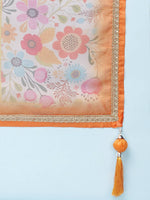 Thumbnail for House of Panchhi Orange Organza Floral Printed Lehenga choli & Dupatta - Distacart