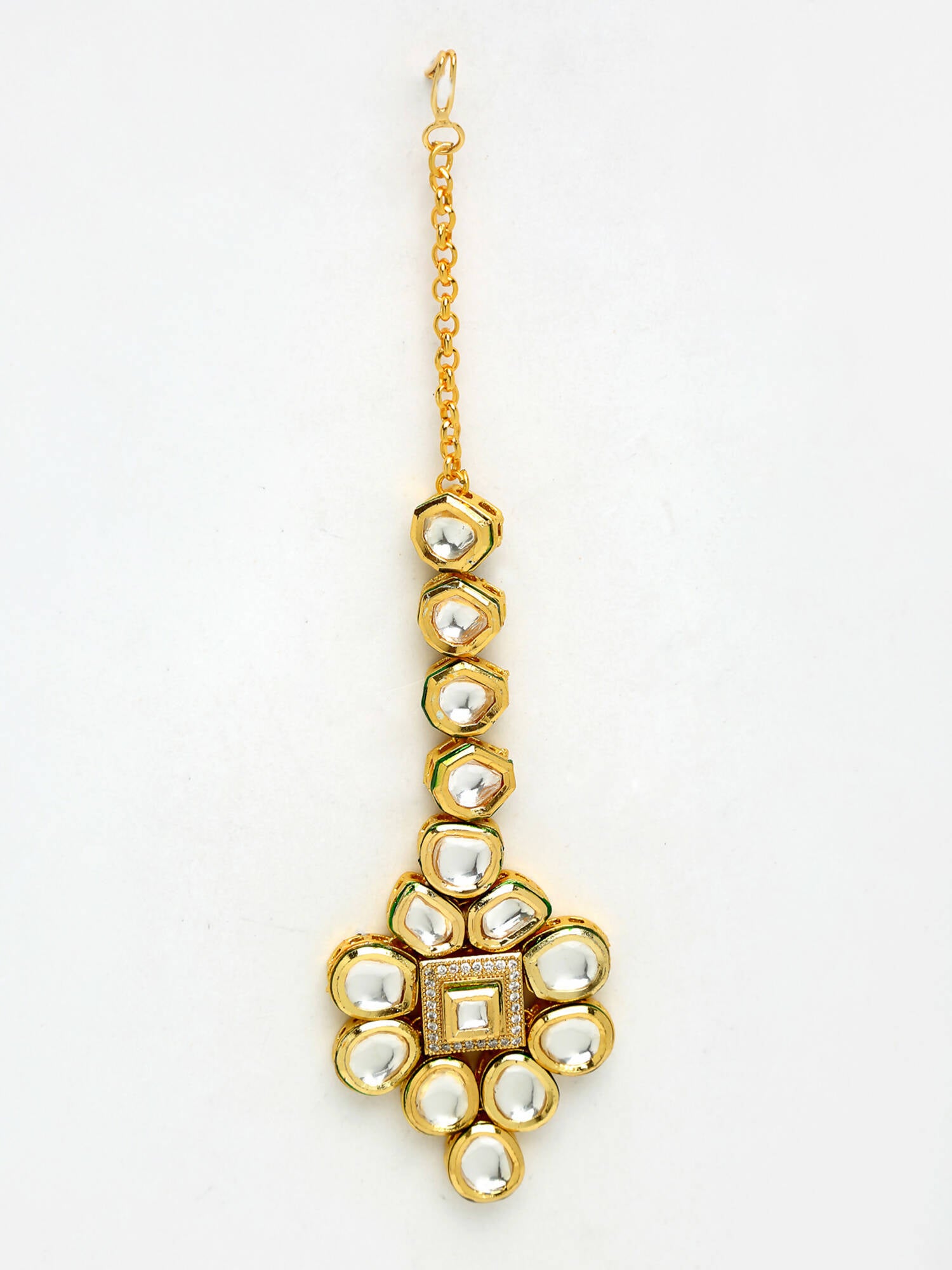 Kundan Maang Tikka - Ruby Raang - Distacart