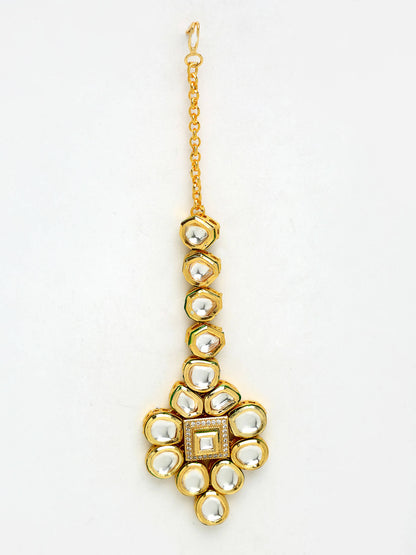 Kundan Maang Tikka - Ruby Raang - Distacart