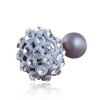 Thumbnail for Trendoo Jewelry Gold Plated Stylish Fancy Grey Studs