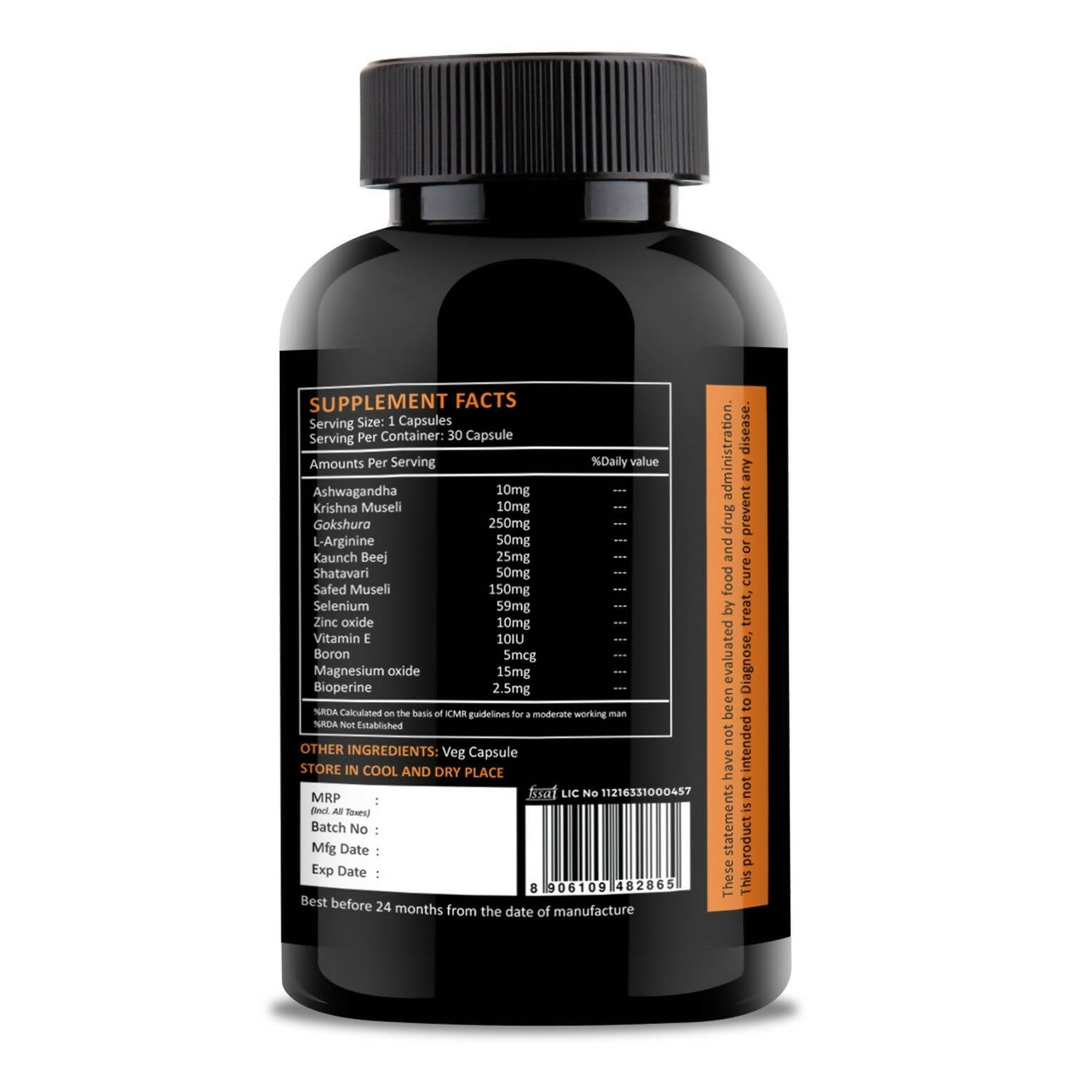 Nutracology Viromex Capsules For Strength, Stamina & Energy - Distacart