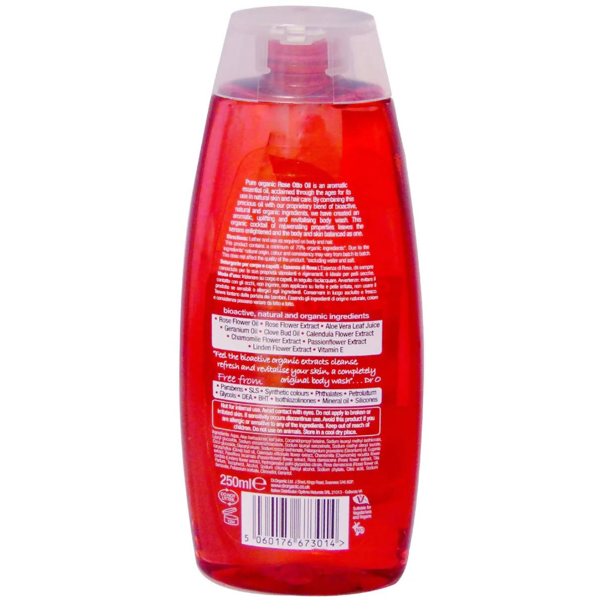 Dr.Organic Rose Otto Body Wash - Distacart