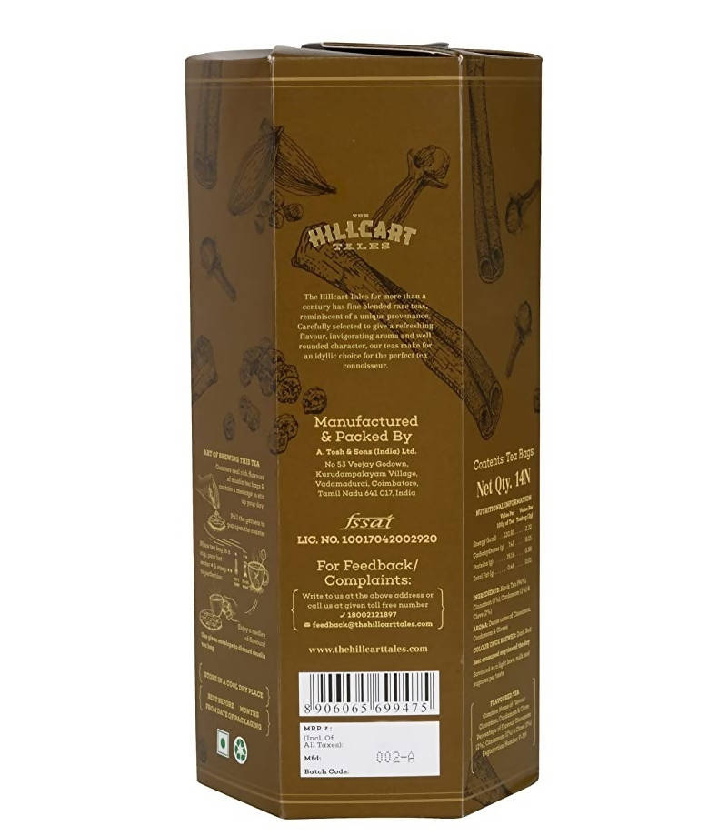 The Hillcart Tales Spice Carnival Black Tea Bags - Distacart