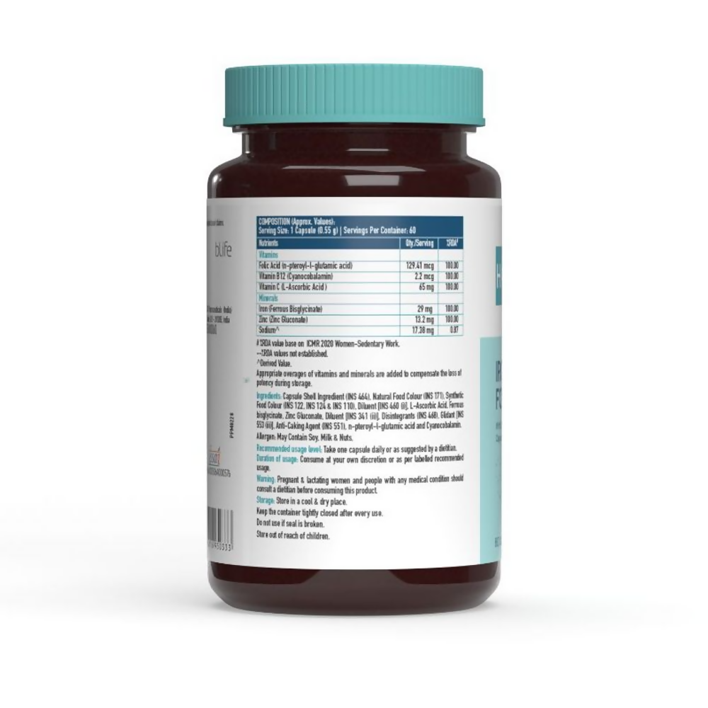 HK Vitals Iron and Folic Acid Capsules - Distacart