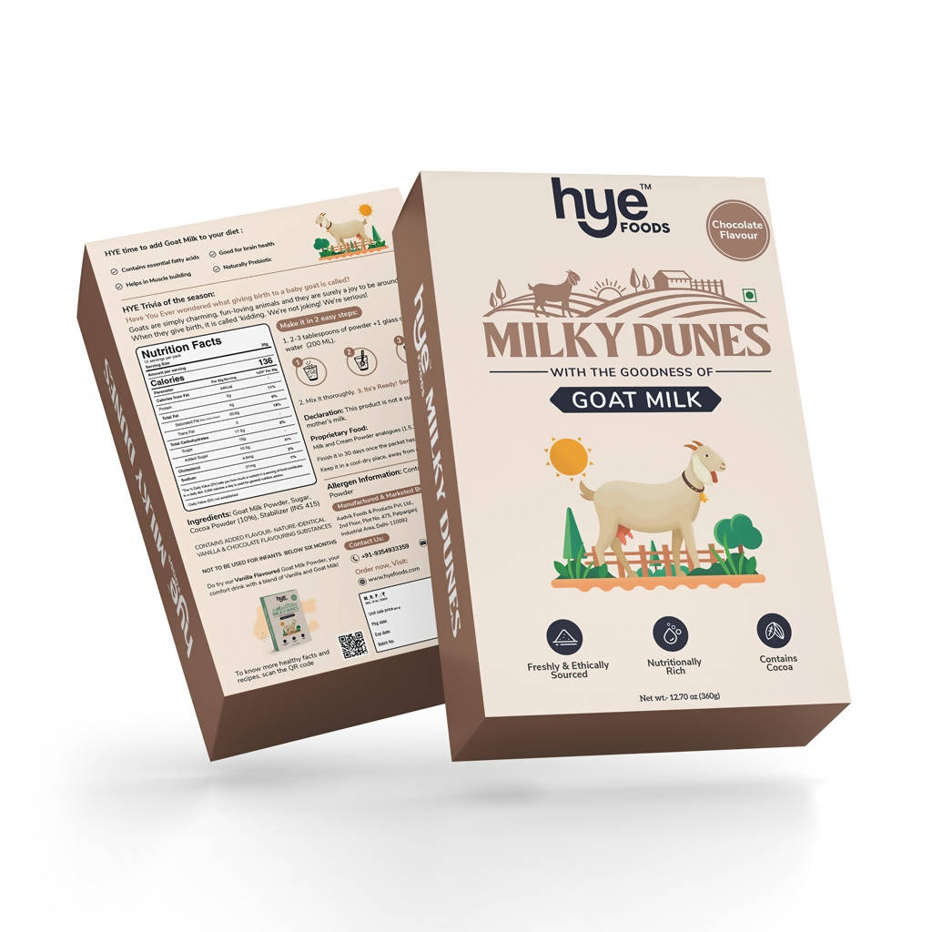 Hye Foods Milky Dunes Goat Milk Powder - Chocolate Flavour