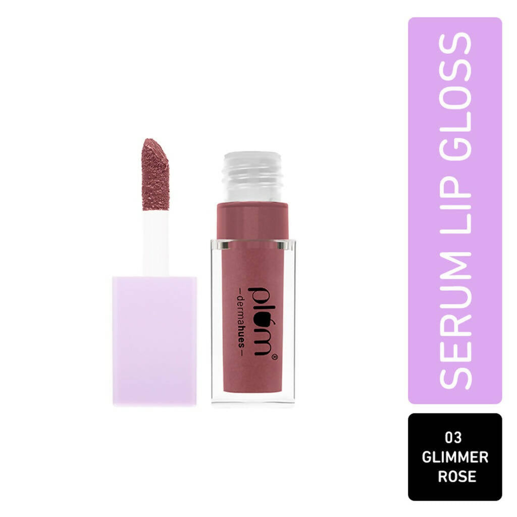 Plum Keep It Glossy Serum Lip Gloss 03 Glimmer Rose - Distacart