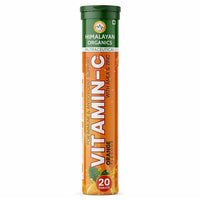Thumbnail for Himalayan Organics Vitamin-C Orange Flavour With Amla & Zinc 20 Tablets