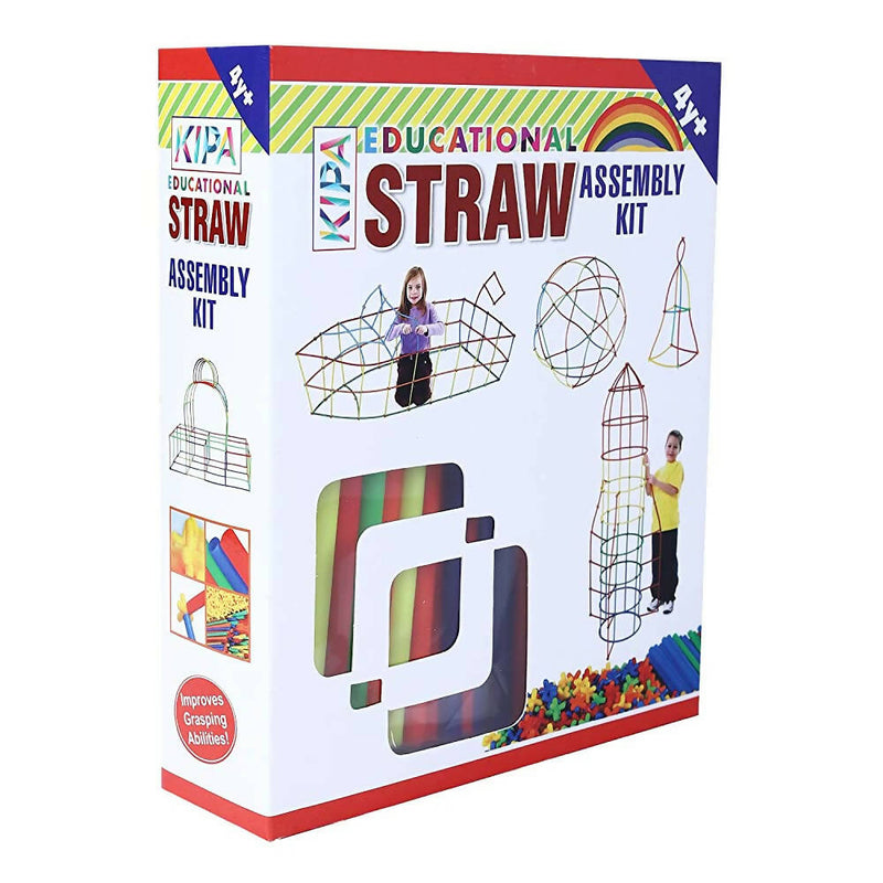 Kipa Children&#39;s Puzzle Straw Assembly, Educational Play and Learn Plastic Building Construction, Stitching Assembly Straw Build Blocks Creative Toy - Distacart