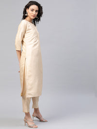 Thumbnail for Ahalyaa Beautiful Poly Silk Kurta Pant With Dupatta Set