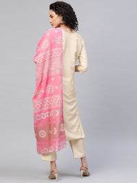 Thumbnail for Ahalyaa Beautiful Poly Silk Kurta Pant With Dupatta Set