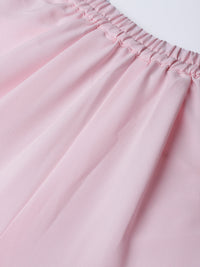 Thumbnail for Ahalyaa Pastel Pink Floral Print Kurta With Sharara & Dupatta