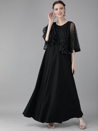 Thumbnail for Ahalyaa Women Cap Style Long Dress