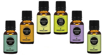 Earth N Pure Essential Oils (Peppermint, Sweet Orange, Eucalyptus, Tea tree, Lavender & Rosemary)
