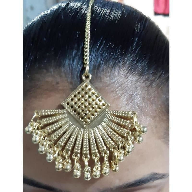 Gold Plated Bridal Maang Tikka