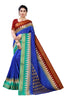 Vamika Blue & Brown Linen Jari Border Saree (GUNJAN BLUE) - Distacart