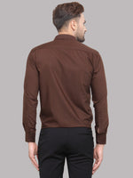 Thumbnail for Jainish Men's Cotton Solid Coffee Formal Shirt's ( SF 361Coffee ) - Distacart