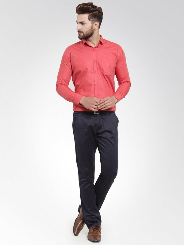 Jainish Men's Cotton Solid Desire Orange Formal Shirt's ( SF 361Desire ) - Distacart