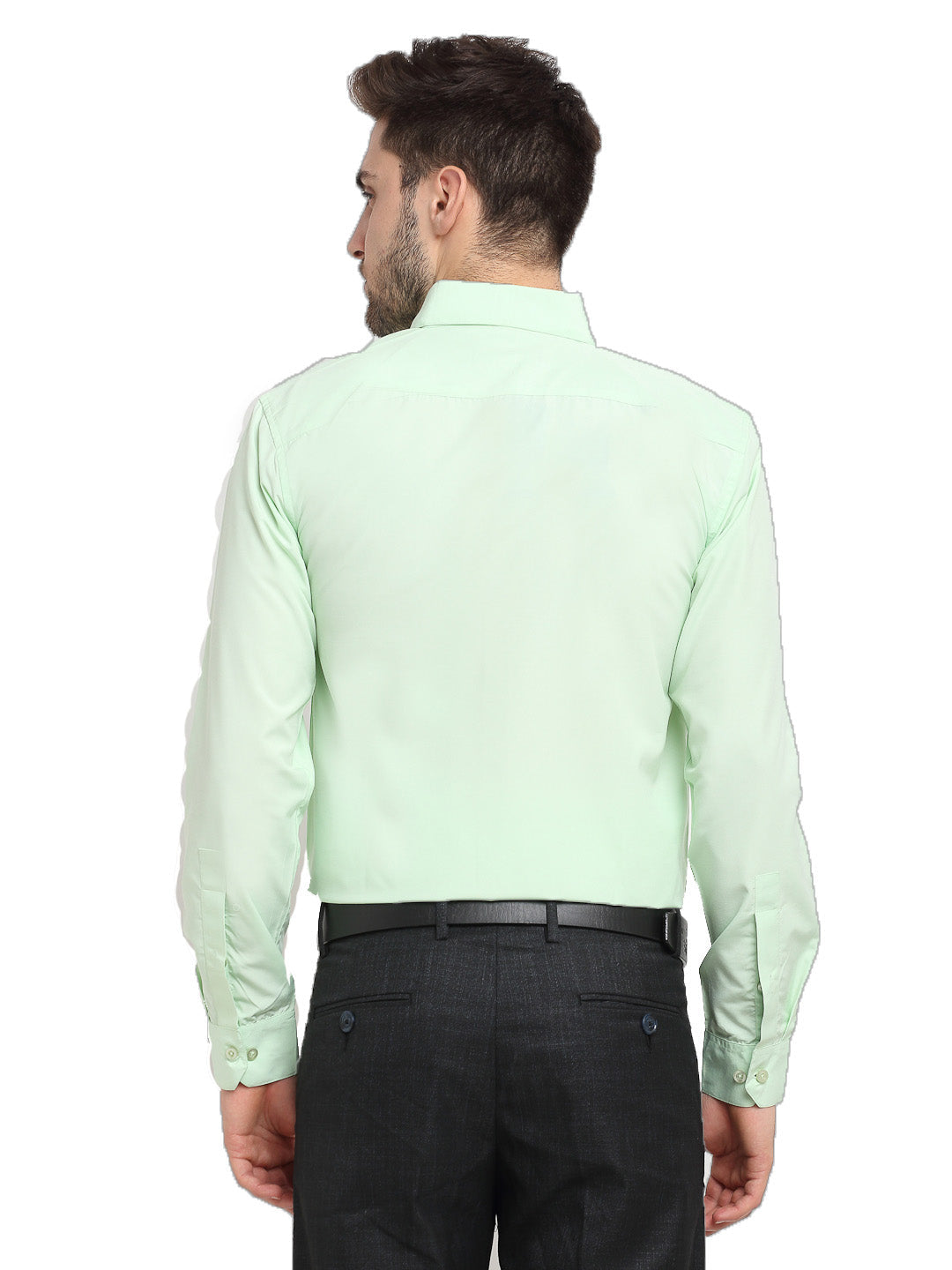 Jainish Men's Cotton Solid Light Green Formal Shirt's ( SF 361Light-Green ) - Distacart