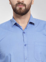 Thumbnail for Jainish Men's Cotton Solid Light Blue Formal Shirt's ( SF 361Light-Blue ) - Distacart