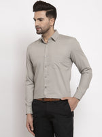 Thumbnail for Jainish Men's Cotton Solid Steel Grey Formal Shirt's ( SF 361Steel-Grey ) - Distacart